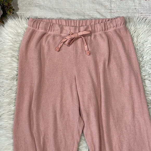 All Things Fabulous Brushed Pink Lounge Drawstring Sweatpants - Picture 4 of 9